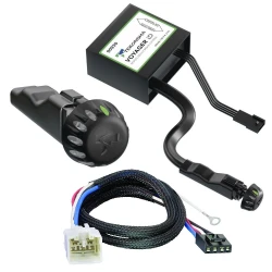 Tekonsha Voyager ID Hidden Trailer Brake Control for 14-22 Toyota 4Runner w/ Plug Play Wiring Adapter Proportional Trailer Brakes Module Box Controller 1-3 Axle