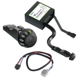 Tekonsha Voyager ID Hidden Trailer Brake Control for 11-22 Jeep Grand Cherokee Dodge Durango 17-21 Cherokee Pacifica w/ Plug Play Wiring Adapter Proportional Trailer Brakes Module Box Controller 1-3 Axle