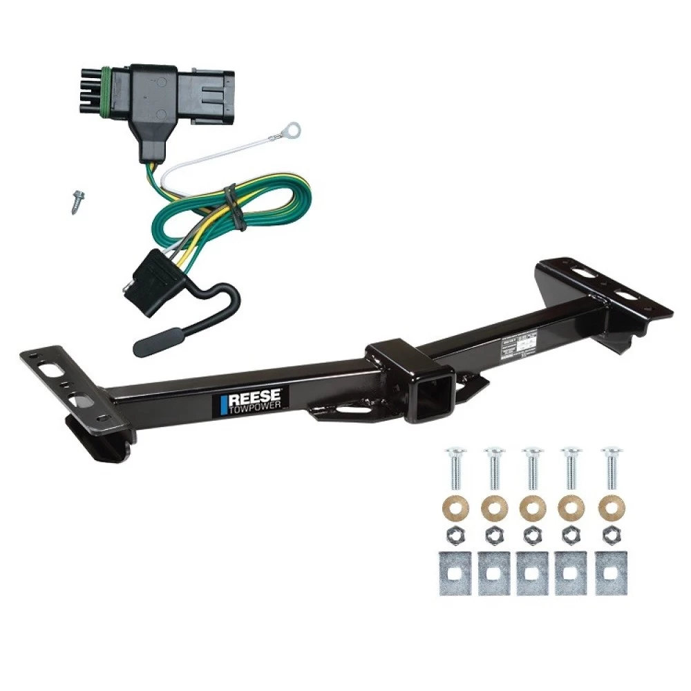 Reese Trailer Tow Hitch For 88-00 Chevy GMC C/K Pickup Roll Pan Bumper w/ Wiring Harness Kit