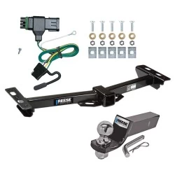Reese Trailer Tow Hitch For 88-00 Chevy GMC C/K Pickup Roll Pan Bumper Complete Package w/ Wiring and 2" Ball