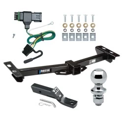 Reese Trailer Tow Hitch For 88-00 Chevy GMC C/K Pickup Roll Pan Bumper Complete Package w/ Wiring and 1-7/8" Ball