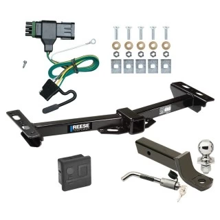Reese Trailer Tow Hitch For 88-00 Chevy GMC C/K w/Aftermarket Roll Pan Deluxe Package Wiring 2" Ball Mount and Lock