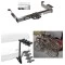 Trailer Hitch w/ 4 Bike Rack For 96-27 Chevy Express GMC Savana Van Except Cutaway Models Approved for Recreational & Offroad Use Carrier for Adult Woman or Child Bicycles Foldable