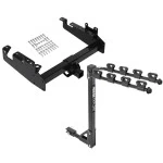 Reese Trailer Tow Hitch For 19-25 Ford F-350 F-450 F-550 Super Duty Cab & Chassis Tilt Away Adult or Child Arms Fold Down 4 Bike Carrier