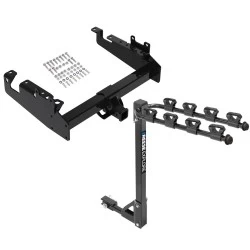 Reese Trailer Tow Hitch For 19-25 Ford F-350 F-450 F-550 Super Duty Cab & Chassis Tilt Away Adult or Child Arms Fold Down 4 Bike Carrier