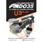 Cruisemaster DO35 V3Plus 3.5T articulating off-road trailer hitch coupler with handbrake CMDO35WHB
