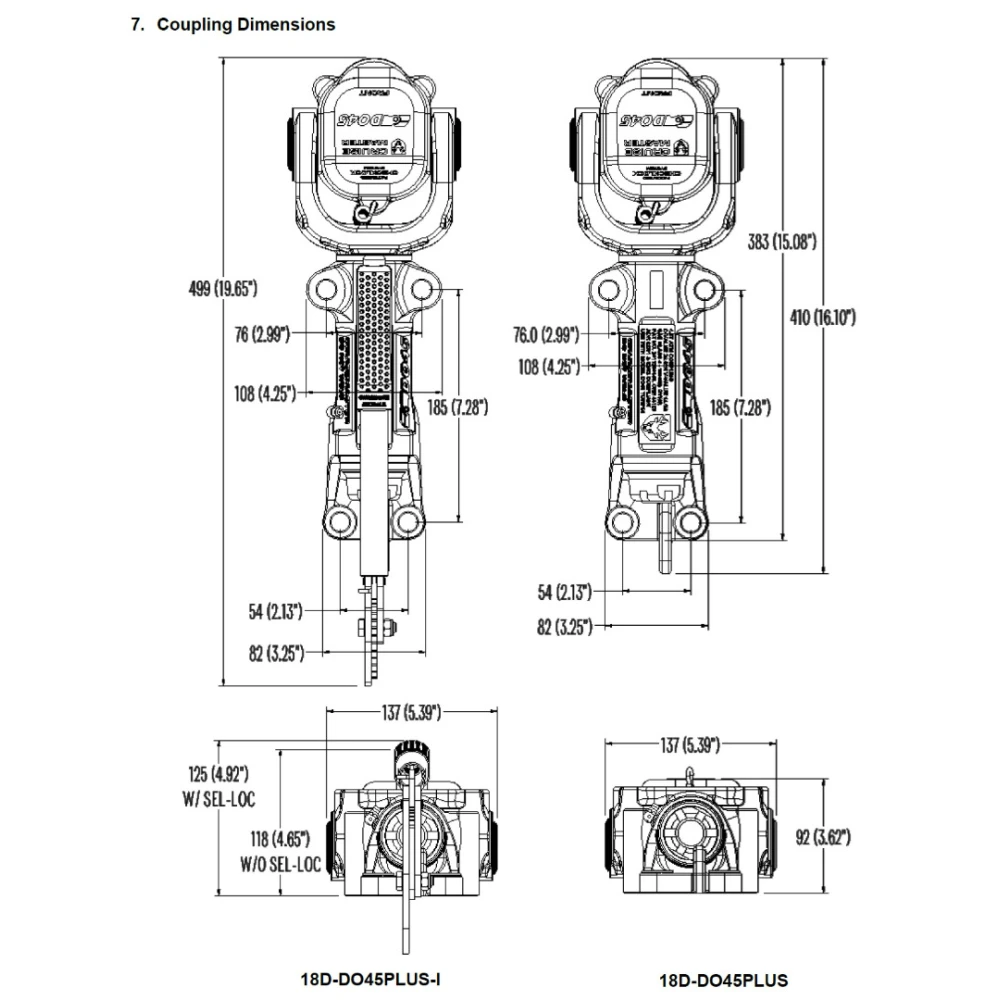 Cruisemaster DO45 Plus 4.5T articulating off-road trailer hitch coupler with handbrake CMDO45WHB