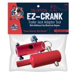 EZ-CRANK Drill Attachment for Topwind Trailer Jacks (9/16″ or 3/4″ Stud) – Compatible with Bulldog, Pro Series, Ram, Curt, and Fulton