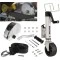 Fulton F2 Boat Trailer Winch Single-Speed 1600 lbs + Fulton F2 Trailer Jack 1600 lbs Lift Lifetime Warranty + Hardware Bolt-On Side Mount