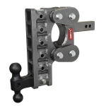 GEN-Y BOSS 16K Torsion-Flex 10 Inch Drop Adjustable Trailer Hitch Dual Ball Mount