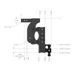 GEN-Y BOSS 21K Torsion-Flex 21 Inch Drop Adjustable Trailer Hitch Dual Ball Stabilizer Kit