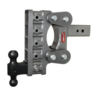 GEN-Y BOSS 21K Torsion-Flex 9 Inch Drop Adjustable Dual-Ball Trailer Hitch with 3 Inch Receiver