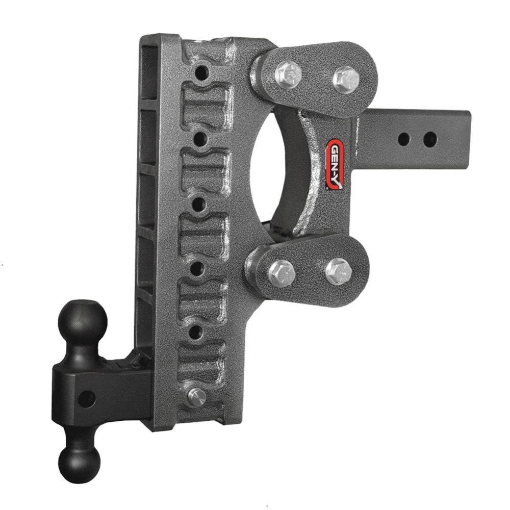 GEN-Y BOSS 21K Torsion-Flex 12 inch drop adjustable trailer hitch dual ball 3 inch receiver