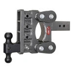 GEN-Y BOSS 32K Torsion-Flex 6″ Drop Adjustable Dual-Ball Trailer Hitch