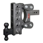 GEN-Y The BOSS 32K Torsion-Flex 9 Inch Drop Adjustable Trailer Hitch Dual Ball 3 Inch Receiver