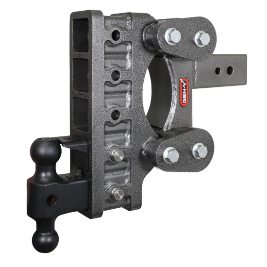 GEN-Y The BOSS 32K Torsion-Flex 9 Inch Drop Adjustable Trailer Hitch with Dual Ball and Pintle Lock