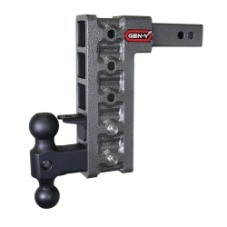 GEN-Y Mega-Duty 10K 10 Inch Drop Adjustable Trailer Hitch w/ Pintle Lock Dual-Ball 2 Inch Tow Receiver Mount 1.5K TW Heavy Duty Truck TJ-GH-325 GH-031 GH-032