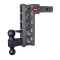 GEN-Y Mega-Duty 10K Drop Adjustable Trailer Hitch w/ Pintle Lock & Dual-Ball