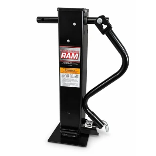 RAM TJD-12000SP-R2 12,000 lb direct weld heavy duty sidewind trailer jack with spring return drop leg
