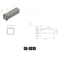 GEN‑Y 12in steel weld-on receiver tube with reinforced 3/4in collar for trailer hitch fabrication