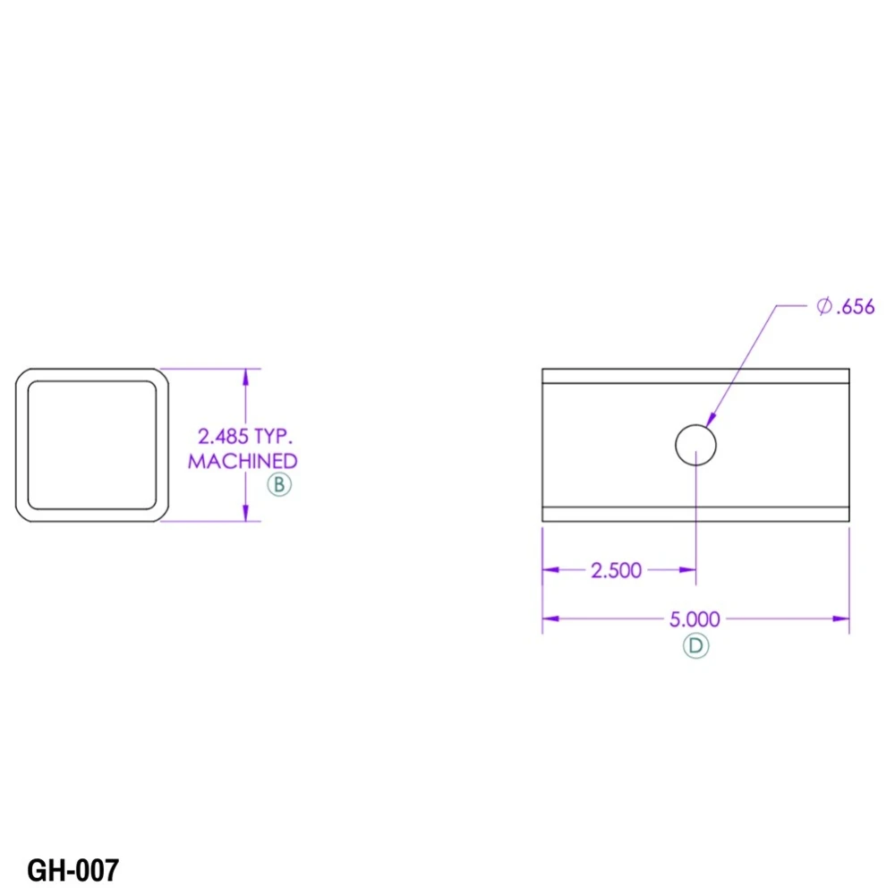 GEN-Y GH007 Hitch Reducer Sleeve 2.5 Inch to 2 Inch Adapter – Anti-Rattle Steel