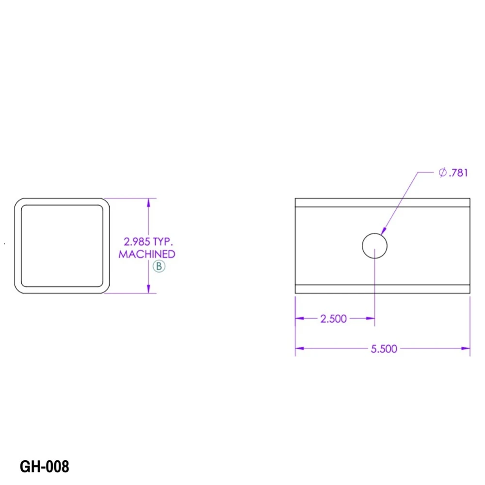 GEN-Y 3" to 2.5" Hitch Reducer Sleeve GH-008 – Heavy-Duty Adapter Bushing