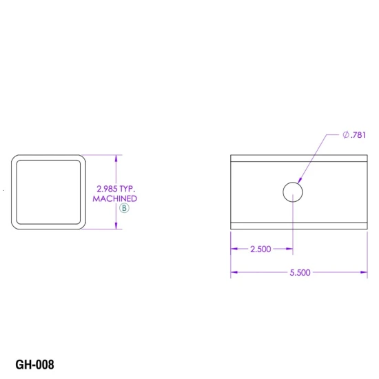 GEN-Y 3" to 2.5" Hitch Reducer Sleeve GH-008 – Heavy-Duty Adapter Bushing