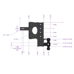 GEN‑Y BOSS 10K Torsion‑Flex 5 Inch Drop Adjustable Trailer Hitch with Dual Ball & Pintle Lock