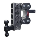 GEN‑Y BOSS 10K Torsion‑Flex 7.5 Inch Drop Adjustable Trailer Hitch Dual‑Ball 2 Inch Receiver