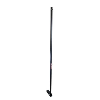 Gen-Y GH102149 hitch-mounted flagpole in black on 2-inch trailer hitch receiver