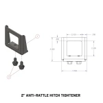 GEN-Y 2" Trailer Hitch Anti-Rattle Clamp Silencer – Bolt-On Clamp Style for Towing