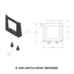 GEN-Y 3" Receiver Hitch Anti-Rattle Clamp – Steel Clamp Style GH102269 GEN-Y 3 Inch Hitch Anti-Rattle Clamp – Clamp Style Silencer Device GH102269