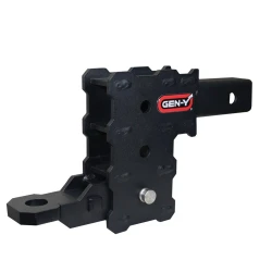 GEN-Y Phantom 5K 2 Inch Hollow Shank 3-Pocket 4.5 Inch Drop Hitch w/ GH-102541 Ball Mount & GH-102359 Pin and Clip 0.5K TW Towing TJ-GH-102358