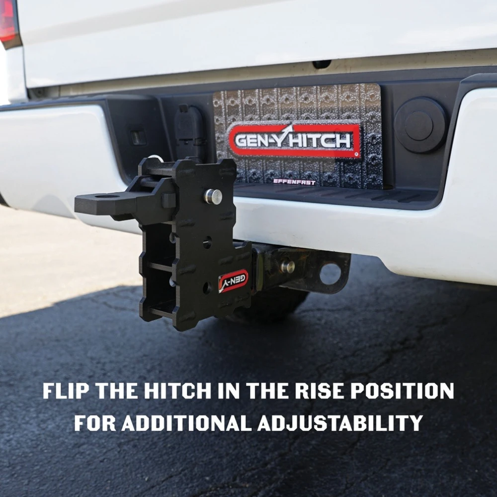 GEN-Y Phantom Standard 5K Plate-Style Ball Platform 2″ Shank 1″ Mounting Hole Black Steel