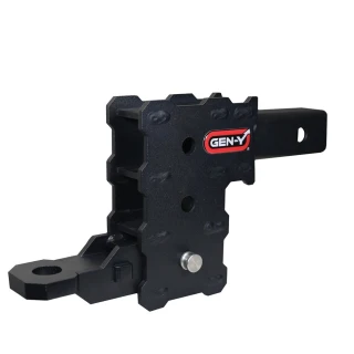 GEN-Y Phantom Standard 5K Plate-Style Ball Platform 2″ Shank 1″ Mounting Hole Black Steel
