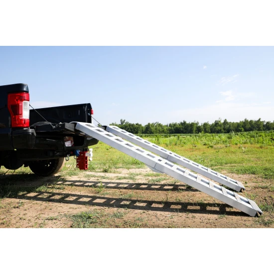 GEN-Y Aluminum 8 Foot Folding Loading Ramps – 6,000 LB Capacity GH-102595 GEN-Y 8 Ft Folding Aluminum Loading Ramps Set – 6,000 LB Capacity Pair GH-102595