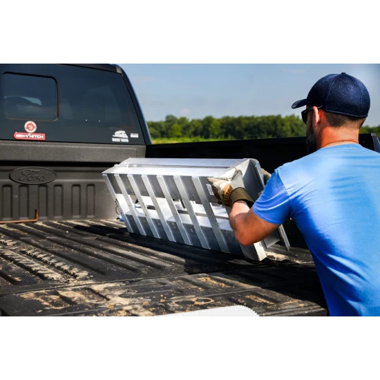 GEN-Y Aluminum 8 Foot Folding Loading Ramps – 6,000 LB Capacity GH-102595 GEN-Y 8 Ft Folding Aluminum Loading Ramps Set – 6,000 LB Capacity Pair GH-102595