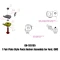 GEN-Y plate style safety chain anchor assembly pair for Ford GMC truck bed