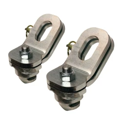 GEN-Y Plate Style Safety Chain Anchor Assembly Pair for Dodge RAM Truck Bed Towing Hitch Accessories TJ-GH-103535