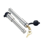 GEN-Y Trailer Receiver Hitch Lock Set 2‑Pack with 4 Keyed‑Alike Stainless Steel Locks