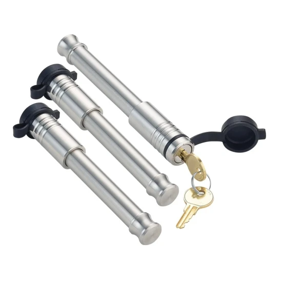 Gen‑Y Trailer Receiver Tow Hitch Lock Set 3‑Pack 5/8x3‑1/8in Stainless Steel Anti‑Theft