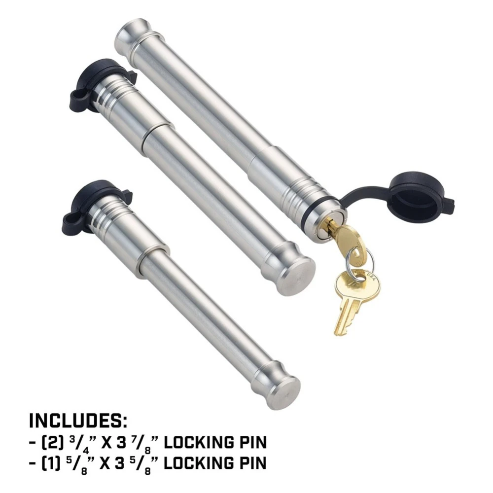 Gen‑Y Trailer Receiver Tow Hitch Lock Set 3‑Pack with 6 Keys