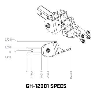 GEN-Y Glyder 7K Drop Hitch – Torsion-Flex Technology, 2 Inch Drop, USA Made GEN-Y Glyder 7K Torsion-Flex Drop Hitch with 2 Inch Shank and Ball Platform