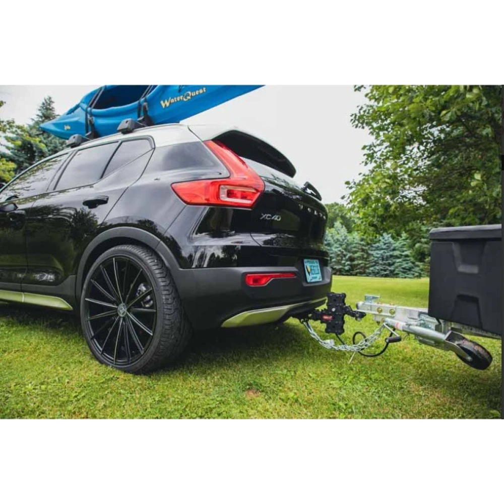 GEN‑Y Phantom‑X 7K 2-inch hollow shank drop hitch with platinum ball mount