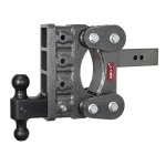GEN-Y BOSS 21K Torsion-Flex 6 inch drop dual-ball adjustable trailer hitch