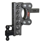 GEN-Y BOSS 21K Torsion-Flex 12 Inch Drop Adjustable Trailer Hitch Dual-Ball Mount