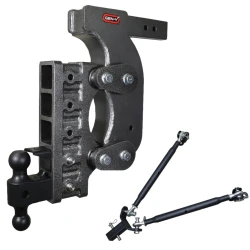 GEN-Y The BOSS 21K Torsion-Flex 18 Inch Drop Adjustable Trailer Hitch w/ Pintle Lock Dual-Ball Stabilizer Kit 2.5 Inch Receiver 2.4K TW Heavy Duty Truck TJ-GH-1525 GH-061 GH-062 GH-0101
