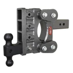 GEN-Y BOSS 21K Torsion-Flex 6 Inch Drop Adjustable Dual-Ball Trailer Hitch with 3 Inch Receiver