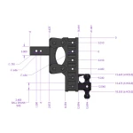 GEN-Y BOSS 21K Torsion-Flex 9 Inch Drop Adjustable Dual-Ball Trailer Hitch with 3 Inch Receiver