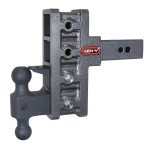 GEN-Y Mega-Duty 32K adjustable drop hitch with dual-ball mount and pintle lock